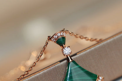 [Elitejewels]DREAM NECKLACE MALACHITE DIAMOND