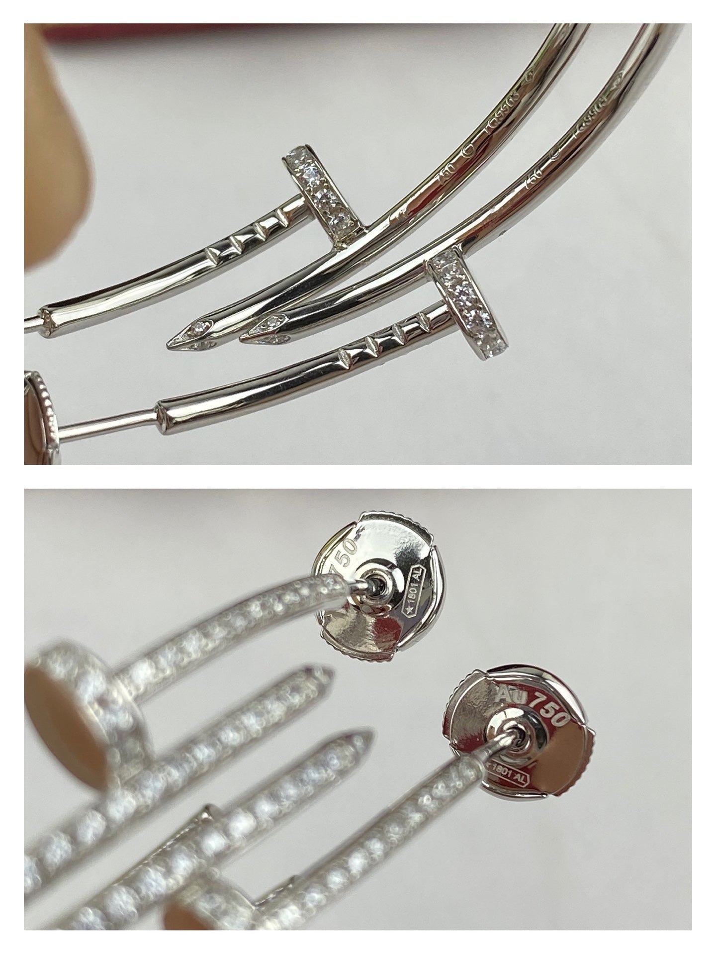 [Elitejewels]JUSTE イヤリング フルダイヤモンド 1.8MM