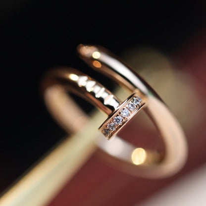 [Elitejewels]JUSTE RING 2,65 MM ROSGOLD DIAMANT