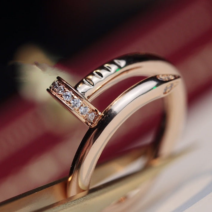 [Elitejewels]JUSTE RING 2,65 MM ROSGOLD DIAMANT