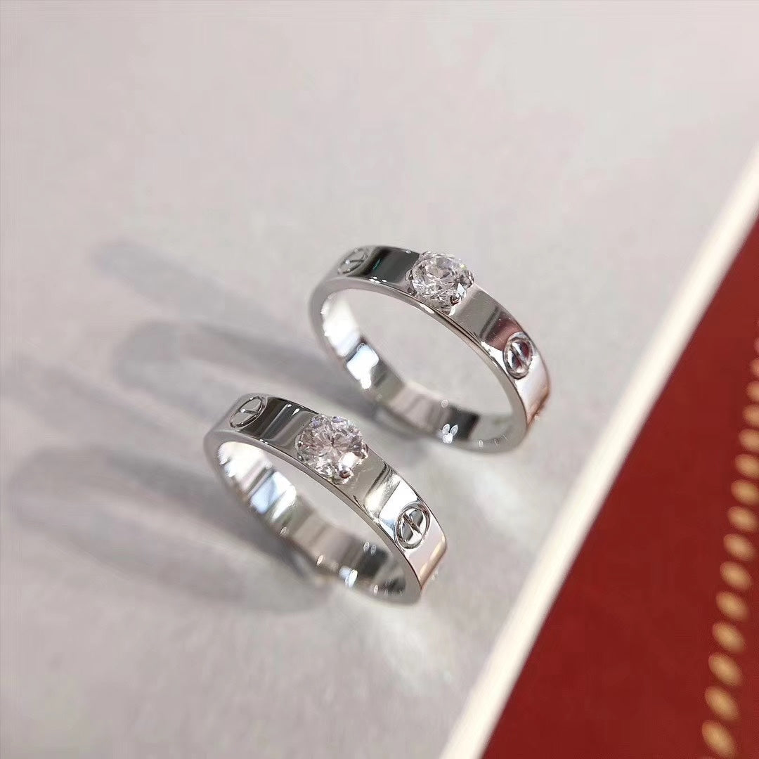 [Elitejewels]ラブリング 3.6MM 1ビッグダイヤモンド