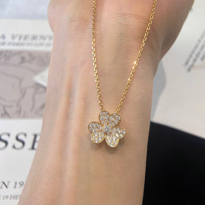 [Elitejewels]BLUMEN-DIAMANT-HALSKETTE