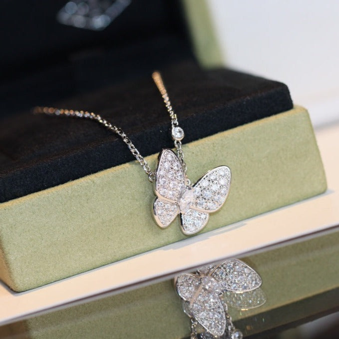 [Elitejewels]BUTTERFLY DIAMOND NECKLACE