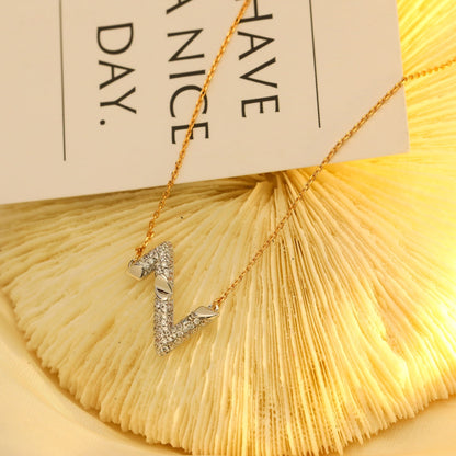 [Elitejewels]VOLT SILVER DIAMOND PEDANT NECKLACE