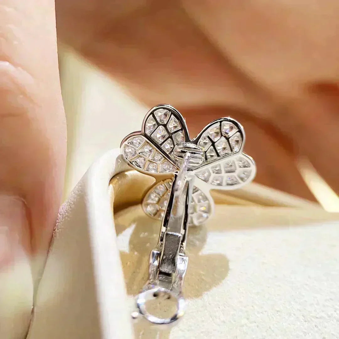 [Elitejewels]CLOVER COMOS DIAMOND EARRINGS SILVER