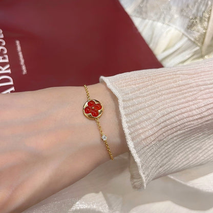 [Elitejewels]Armband mit Sonnenanhänger und Karneol