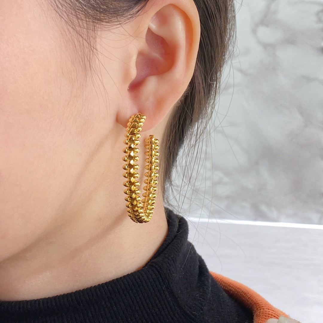 [Elitejewels]CLASH LARGE HOOP EARRINGS