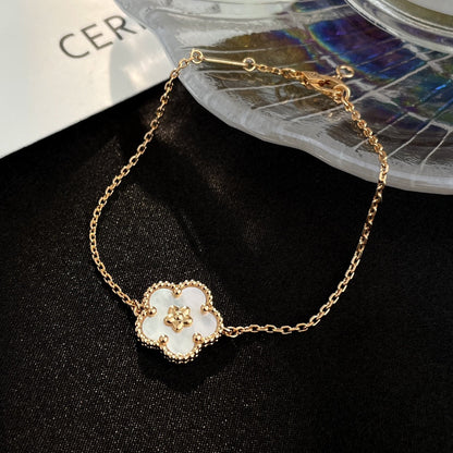 [Elitejewels]LUCKY SPRING ROSE GOLD MOP BRACELET