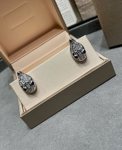 [Elitejewels]SERPENT DIAMOND STUD EARRINGS