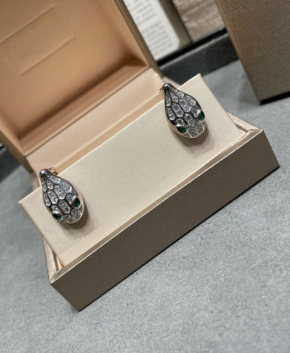 [Elitejewels]SERPENT DIAMOND STUD EARRINGS