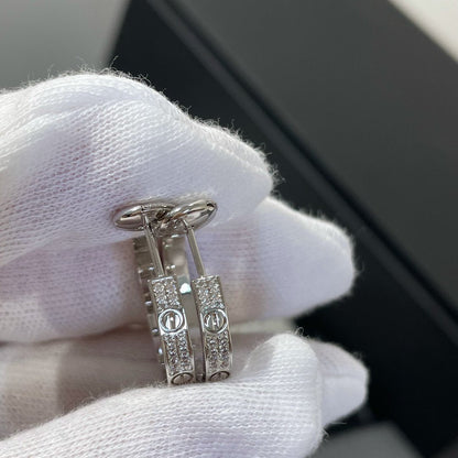 [Elitejewels]Liebe Diamant Silber Creolen