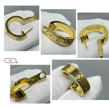 [Elitejewels] LIEBE 5,5 MM 1 DIAMANT OHRRINGE