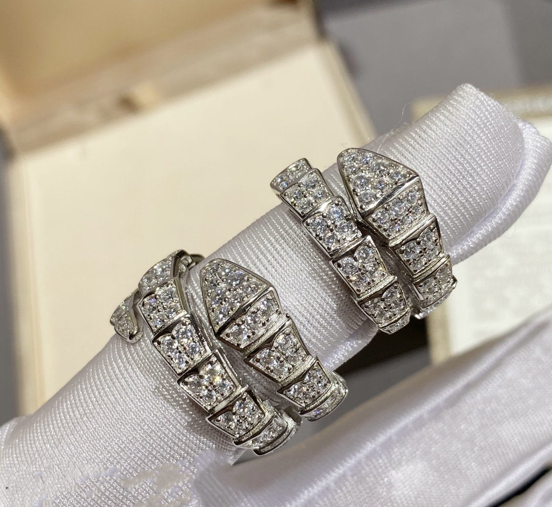 [Elitejewels]SERPENTI RING SILBER MIT DIAMANTEN