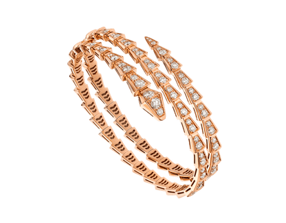 [Elitejewels]SERPENTI ARMBAND ROTGOLD DIAMANT ZWEIREIHIG