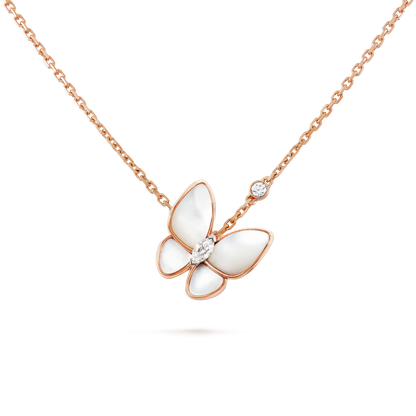 [Elitejewels]BUTTERFLY MOP DIAMOND NECKLACE