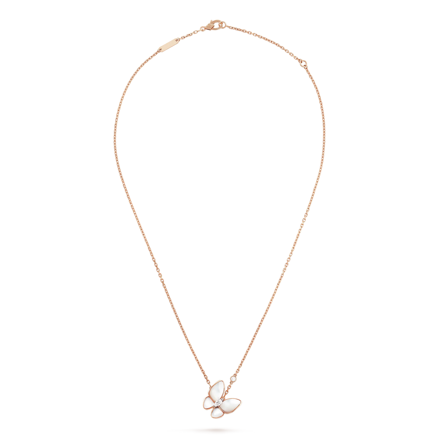 [Elitejewels]BUTTERFLY MOP DIAMOND NECKLACE