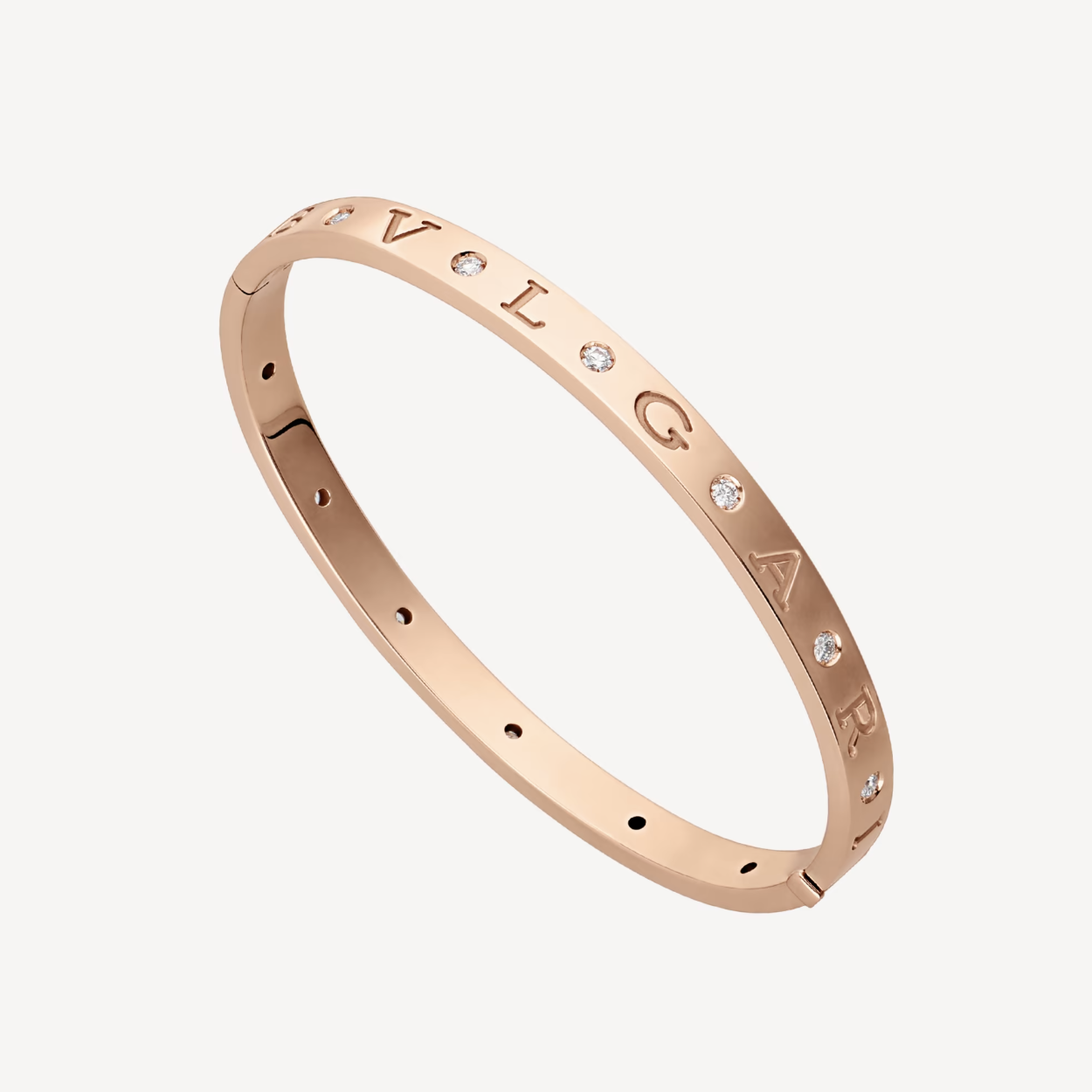 [Elitejewels]ZERO 1 ROSGOLD 12 DIAMANTEN ARMBAND