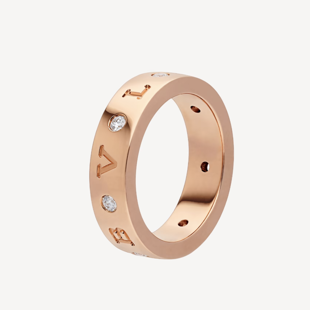 [Elitejewels]ZERO 1 ESSENTIAL ROSGOLDBAND MIT DIAMANTENRING