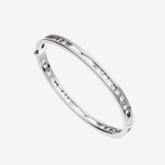 [Elitejewels]ZERO 1 SPIRAL LOGO SILVER BRACELET