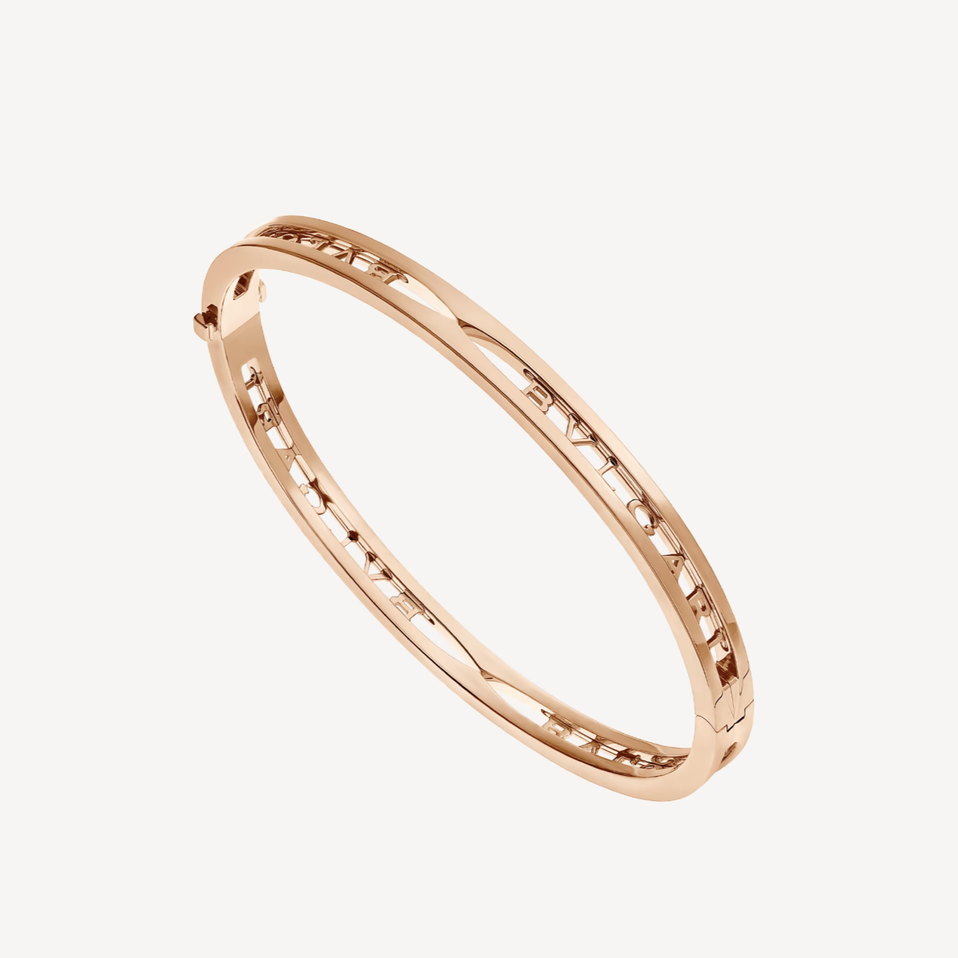 [Elitejewels]ZERO 1 SPIRAL LOGO PINK GOLD BRACELET