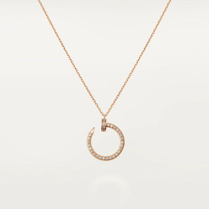 [Elitejewels]JUSTE NECKLACE PINK GOLD DIAMONDS