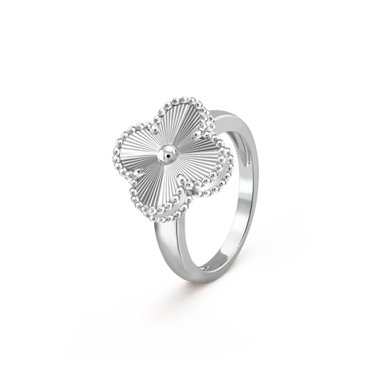 [Elitejewels]CLOVER SILVER RING