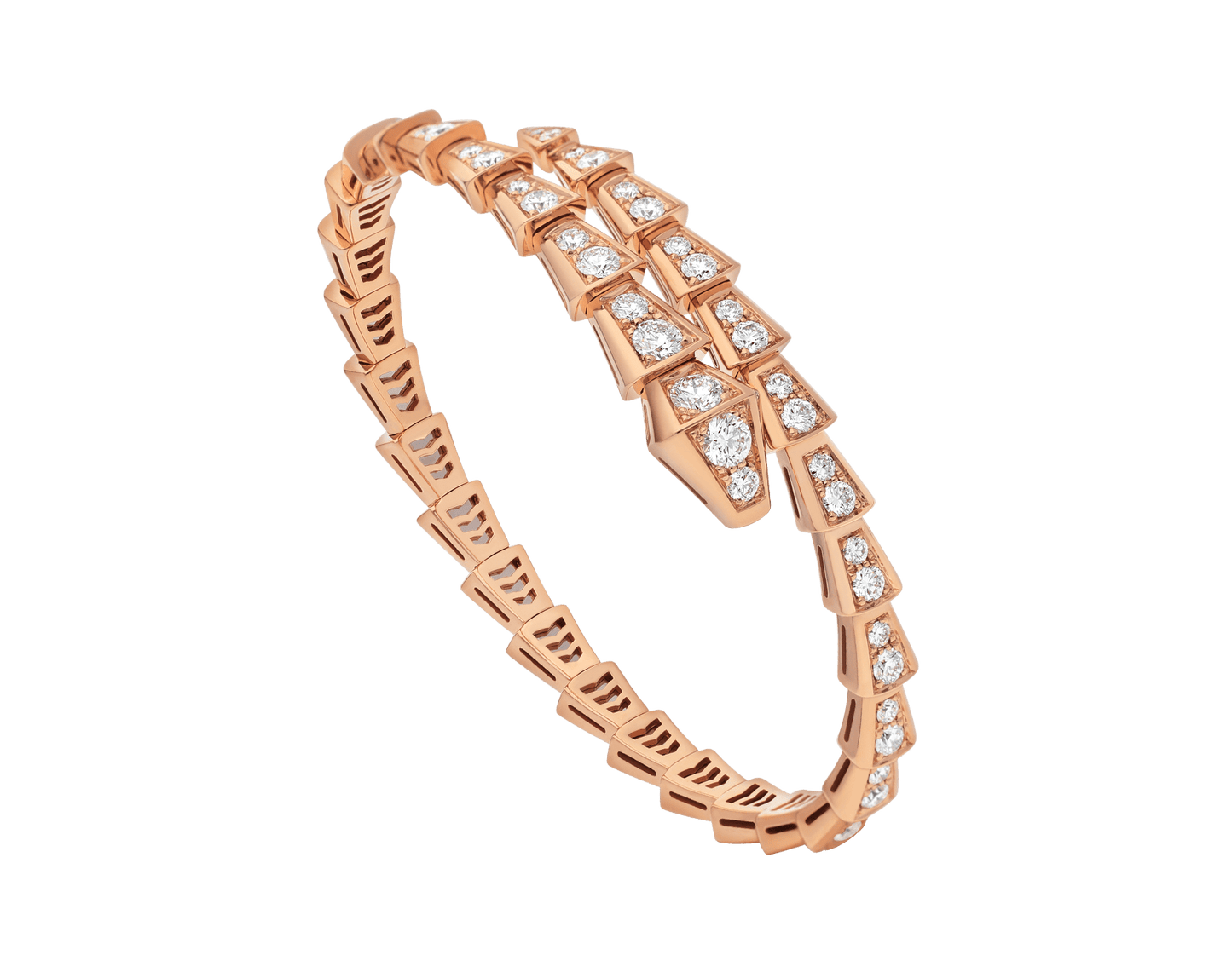 [Elitejewels]SERPENTI BRACELET 6.8MM PINK GOLD DIAMOND