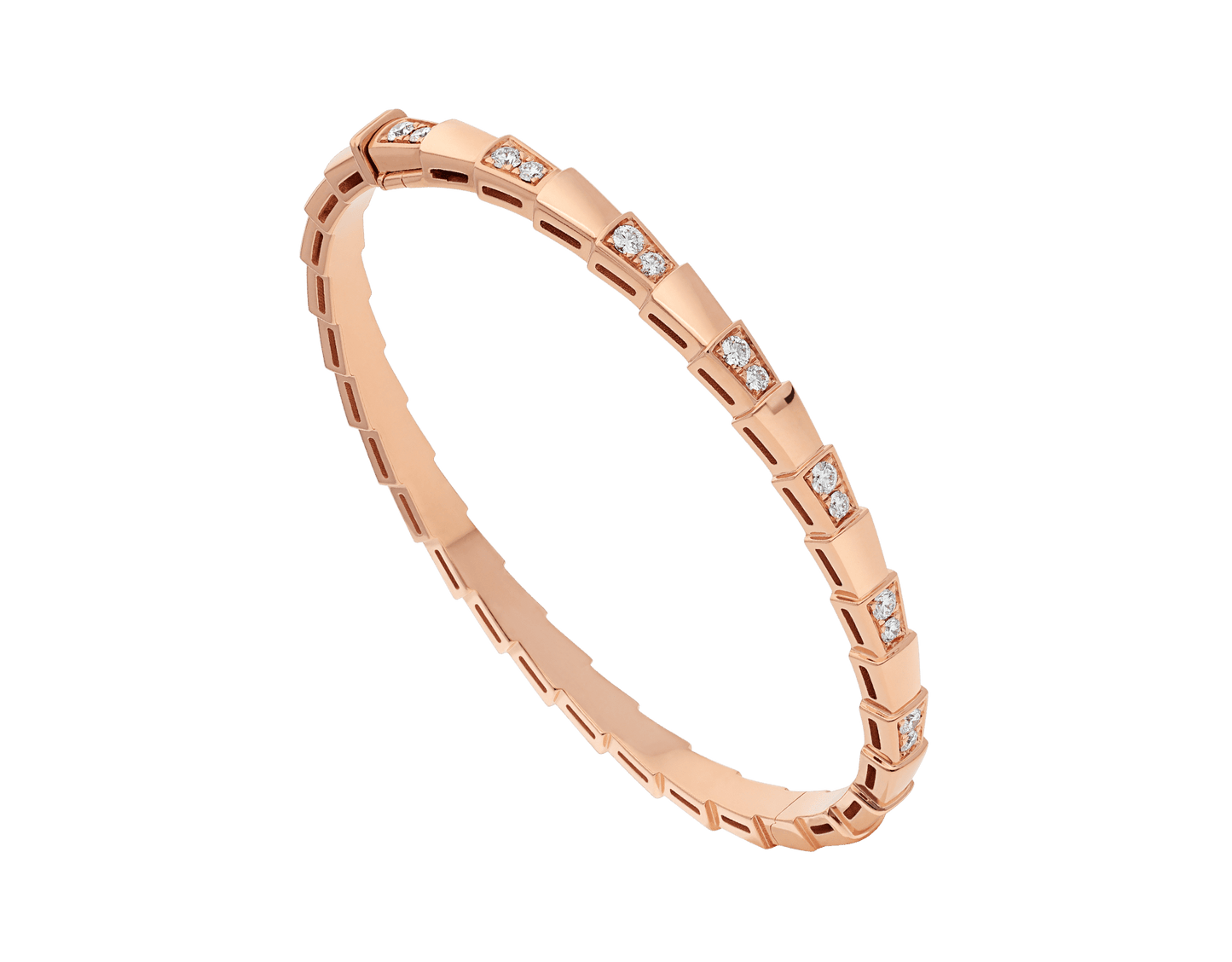 [Elitejewels]SERPENTI BRACELET PINK GOLD DIAMOND