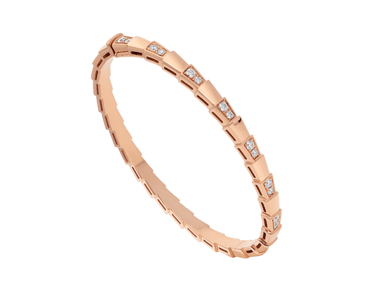 [Elitejewels]SERPENTI SMALL BRACELET PINK GOLD DIAMOND