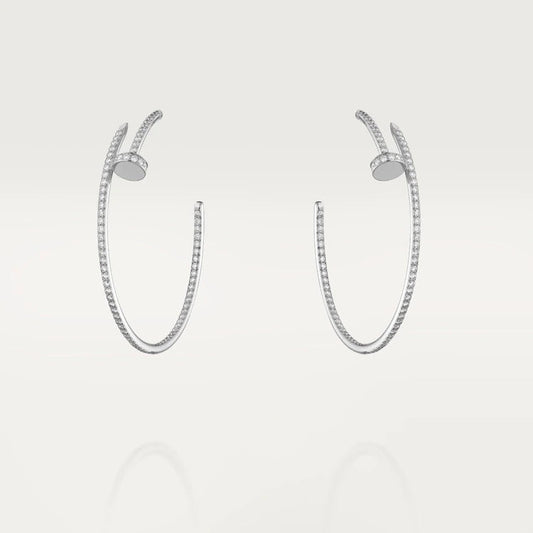 [Elitejewels]JUSTE イヤリング フルダイヤモンド 1.8MM