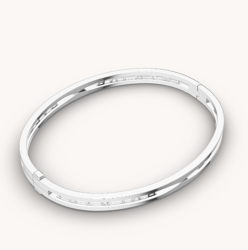 [Elitejewels]ZERO 1 SPIRAL LOGO SILBERARMBAND