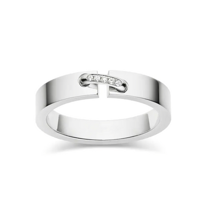 [Elitejewels]ALLIANCE LIENS VIDENCE DIAMANT 4MM RING