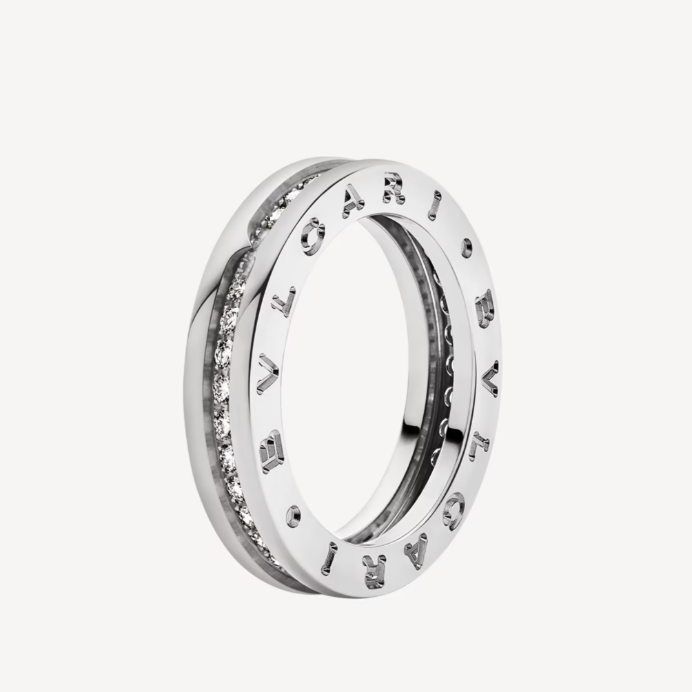 [Elitejewels]ZERO 1 EINBAND-PAVIERTER DIAMANTEN AUF DEM SPIRALRING