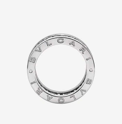 [Elitejewels]ZERO 1 WITH PAVED DIAMONDS ON THE SPIRAL RING