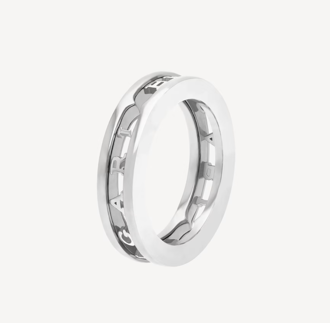 [Elitejewels]ZERO 1 EINBAND MIT DURCHBROCHENEM LOGO-SPIRALRING