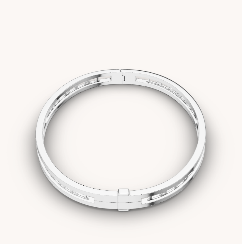 [Elitejewels]ZERO 1 SPIRAL LOGO SILBERARMBAND