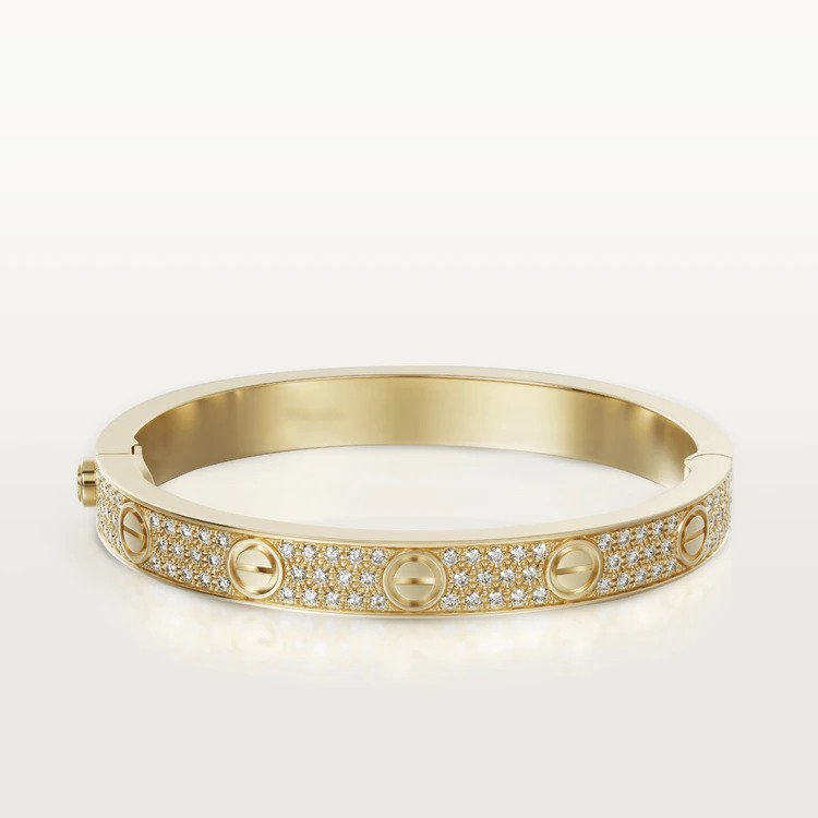 [Elitejewels]LOVE BRACELET 6.1MM DIAMOND-PAVED