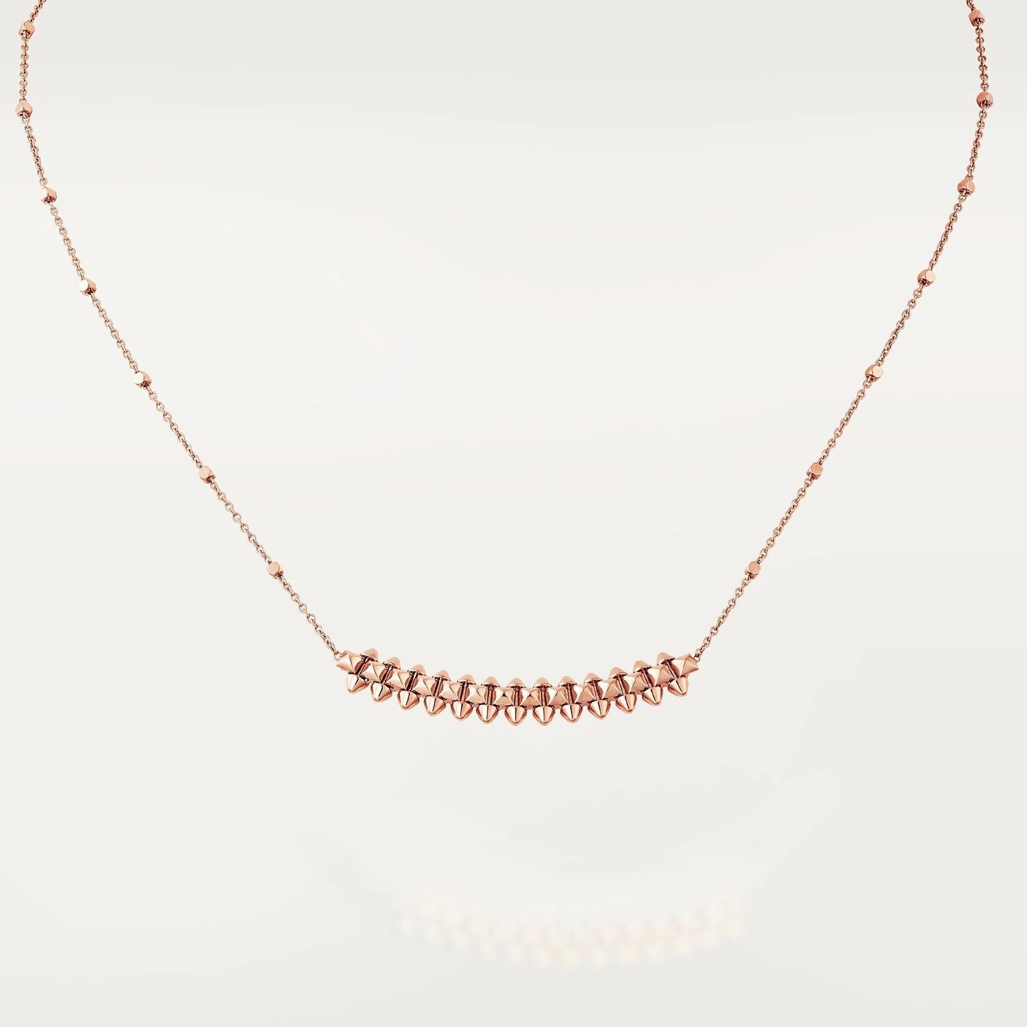 [Elitejewels]CLASH PINK GOLD NECKLACE