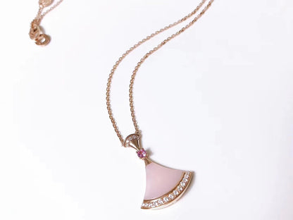 [Elitejewels]DREAM NECKLACE PINK MOP DIAMOND