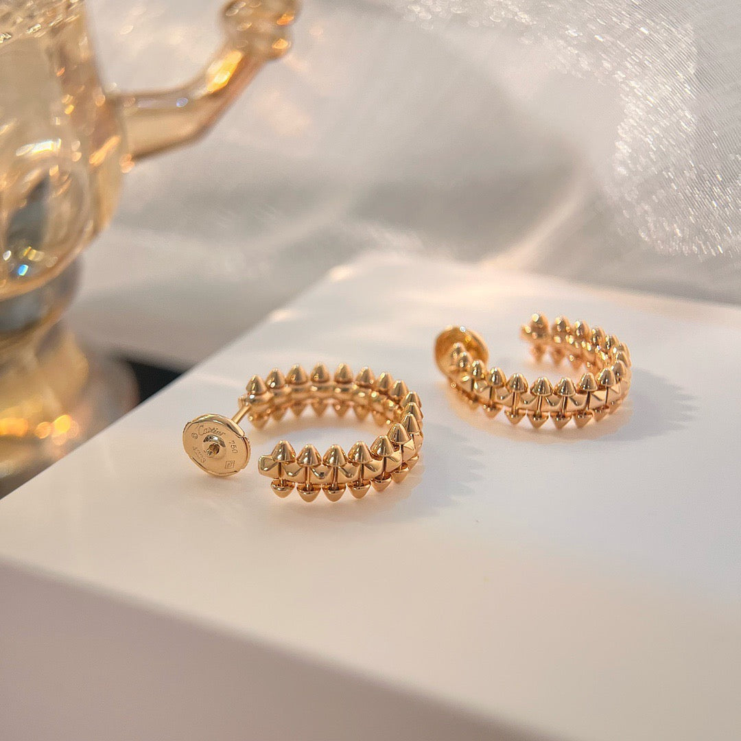 [Elitejewels]CLASH SMALL HOOP EARRINGS