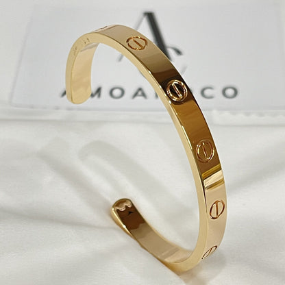 [Elitejewels]LOVE BRACELET 6.1MM OPEN CUFF