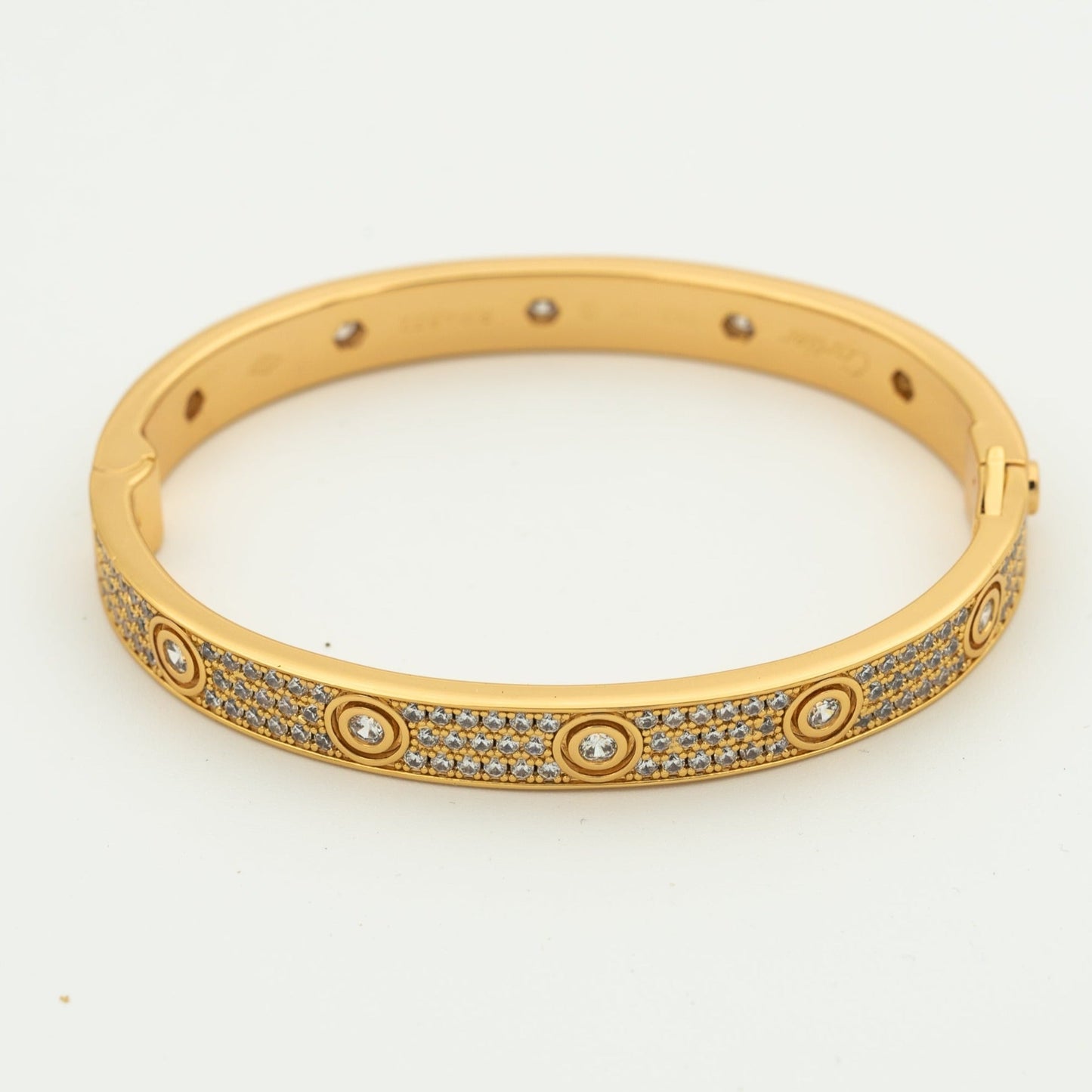 [Elitejewels]LOVE BRACELET 6.1MM DIAMOND-PAVED 10 BIG DIAMONDS