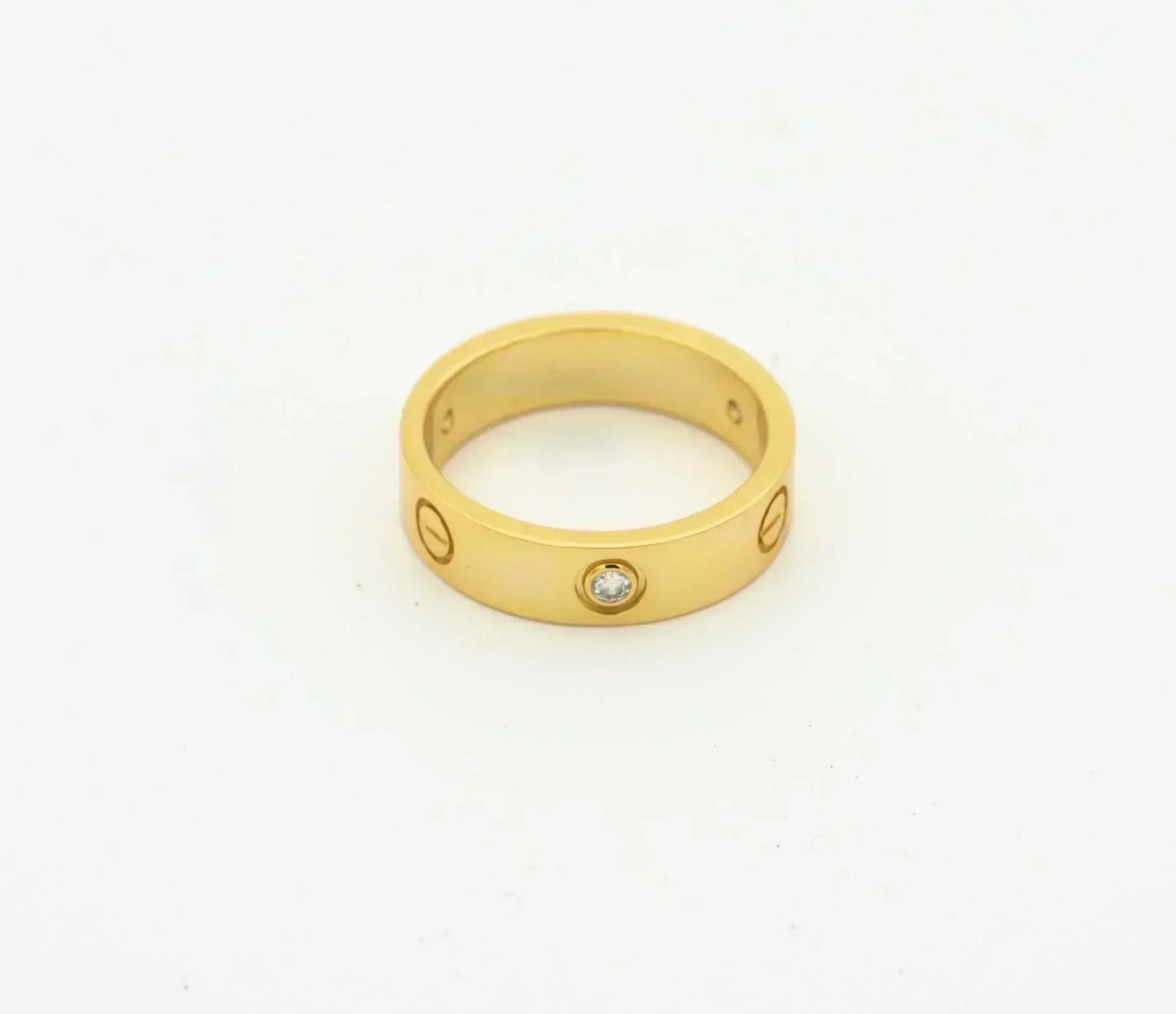 [Elitejewels] LIEBESRING 4MM 1 DIAMANT GOLD