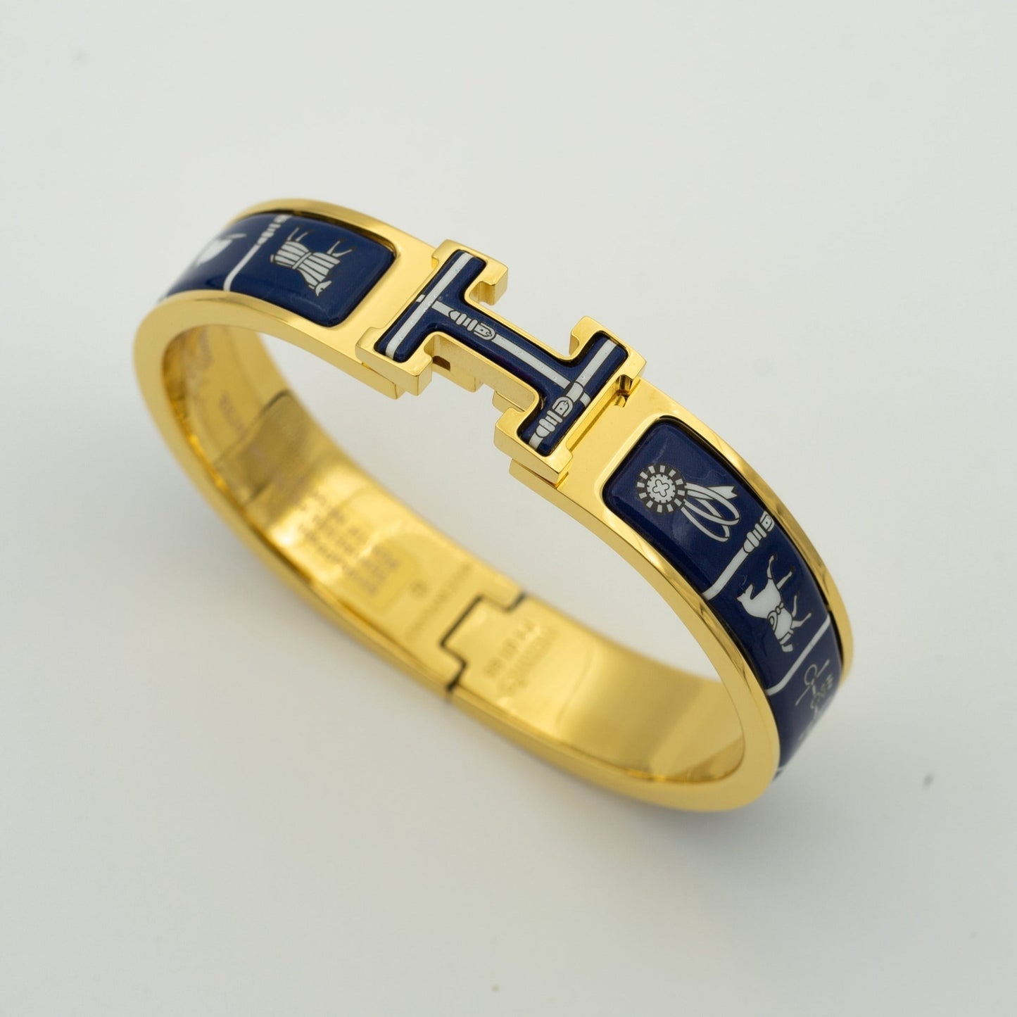 [Elitejewels]H BRACELET BLUE CERAMIC