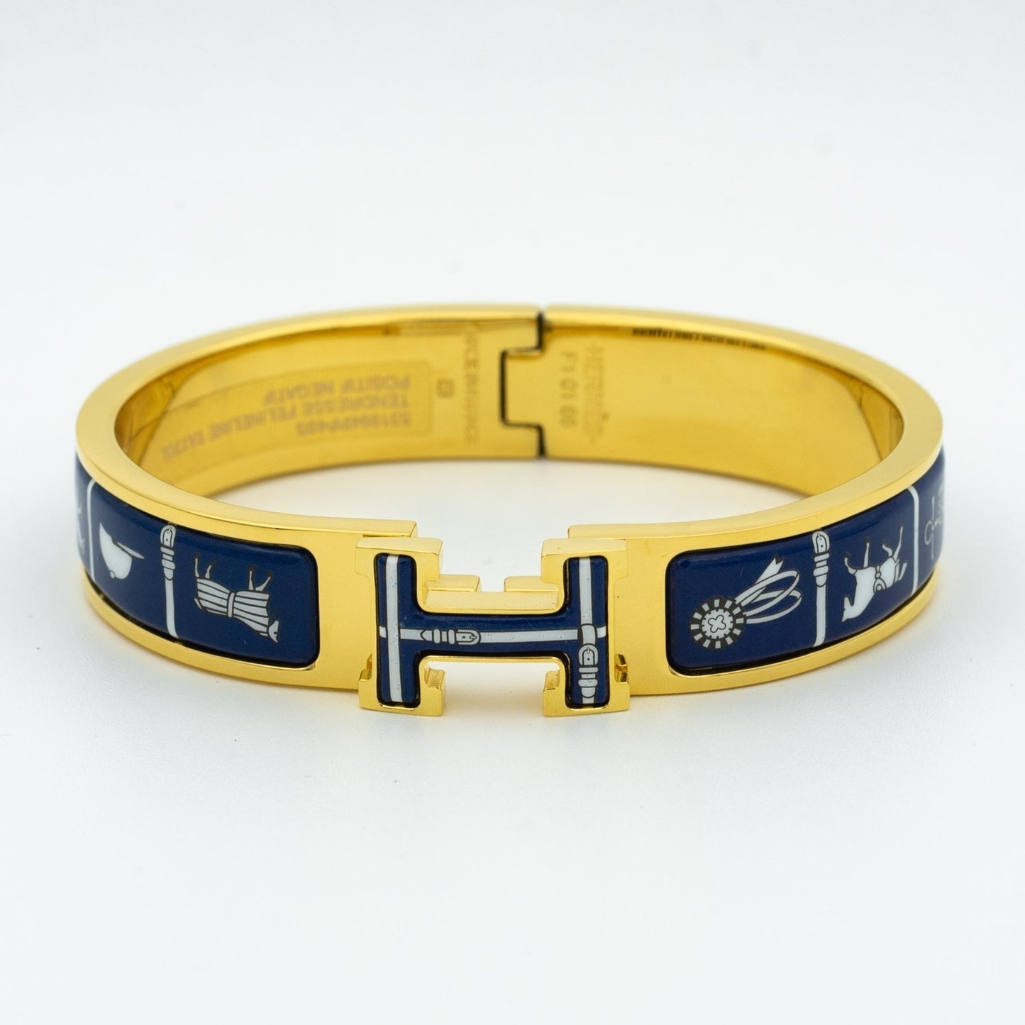 [Elitejewels]H BRACELET BLUE CERAMIC