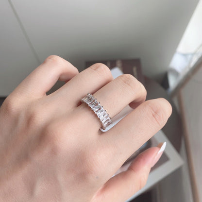 [Elitejewels]Einzigartiger farbenfroher Ring im Radiantschliff