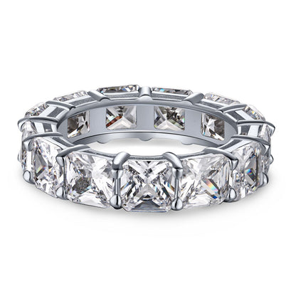 [Elitejewels]Eleganter Tennisring im Prinzessschliff