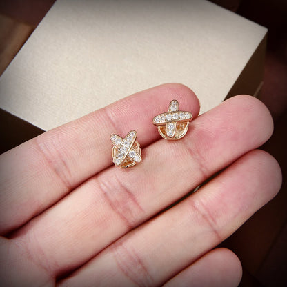 [Elitejewels]JEUX DE GOLD DIAMOND EARRINGS