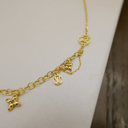 [Elitejewels]BLOOMING SUPPLE NECKLACE BRASS