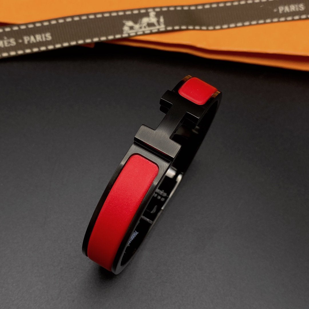 [Elitejewels]CLIC HM SO SCHWARZ ROT ARMBAND